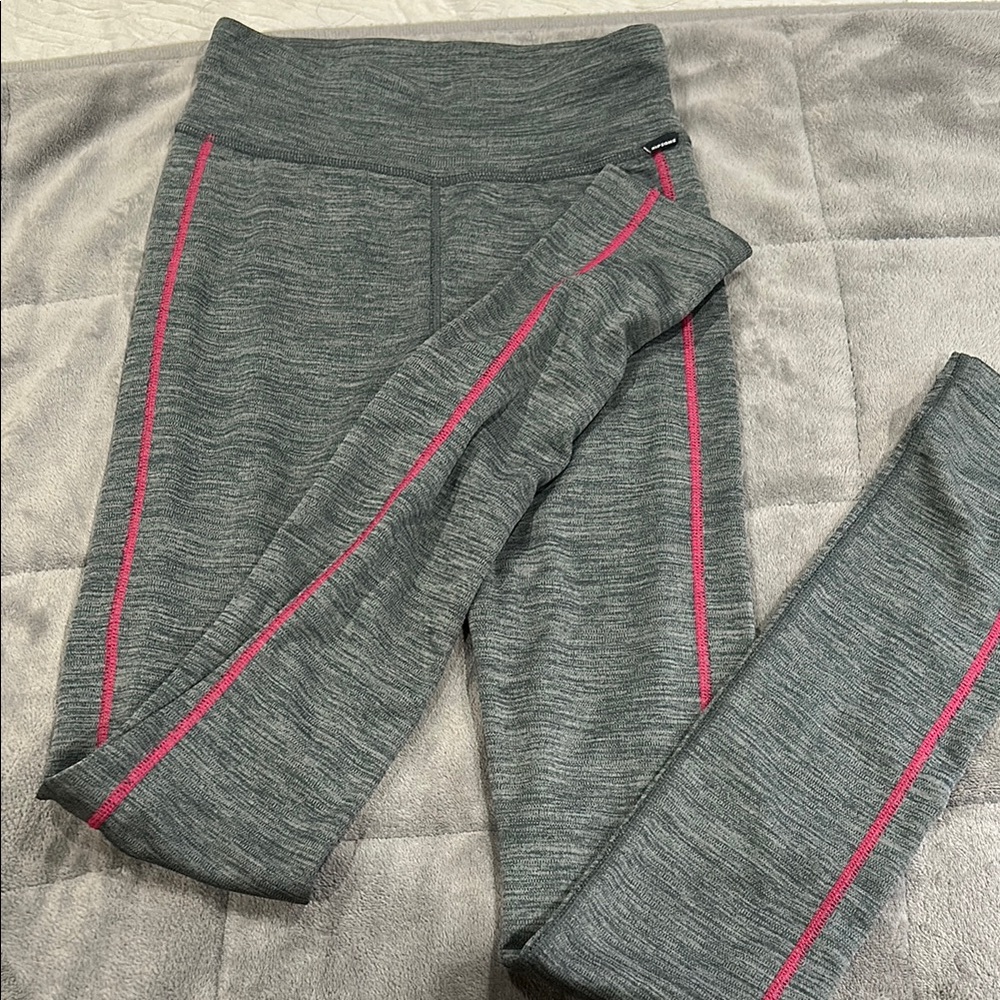 Gray and Pink women’s Legging baselayer